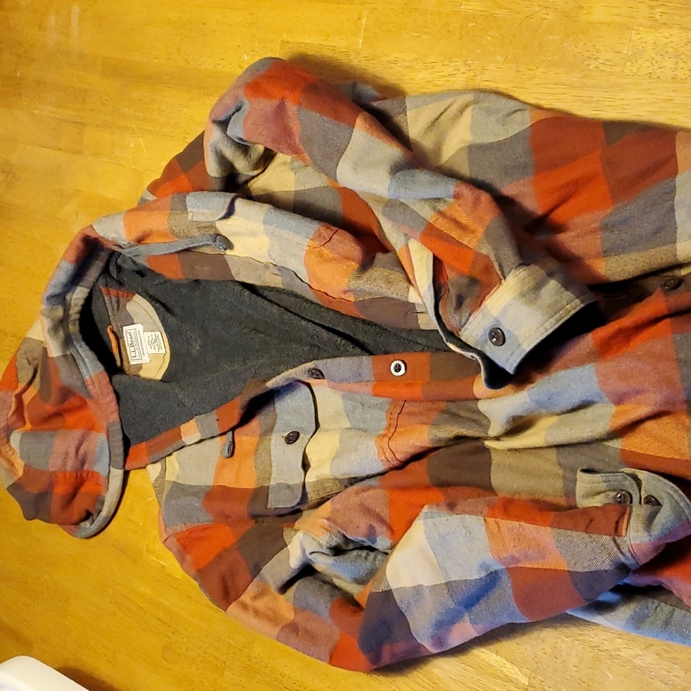 L.L.Bean super soft warm plad hoodie